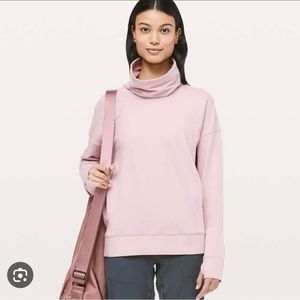lululemon Go Forward Blush Pink Turtleneck Sweater